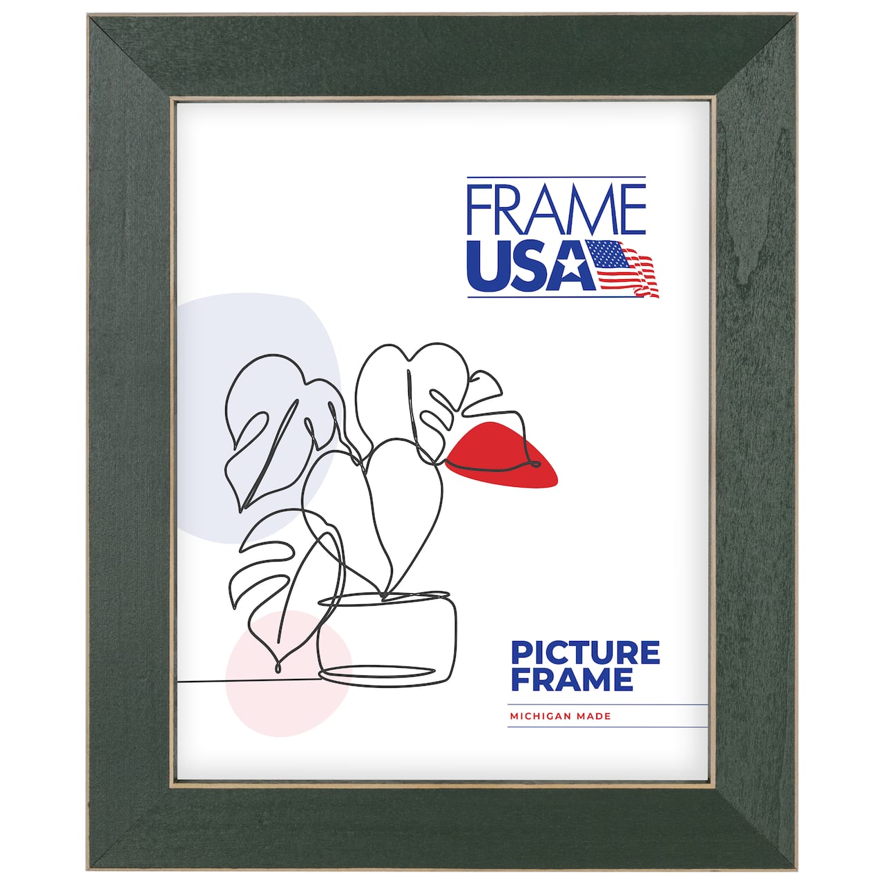 Frame USA Clean Cut Green Single Image Picture Frame